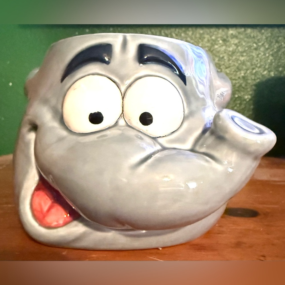 1999 THE YAK PACK 3D ELEPHANT HEAD COFFEE/TEA MUG